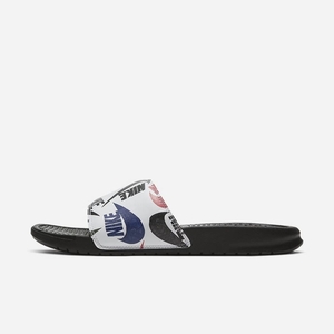 Claquette Nike Benassi JDI Noir 3175-498 Black/White/Multi-Color/Black Homme | KRM-87642947